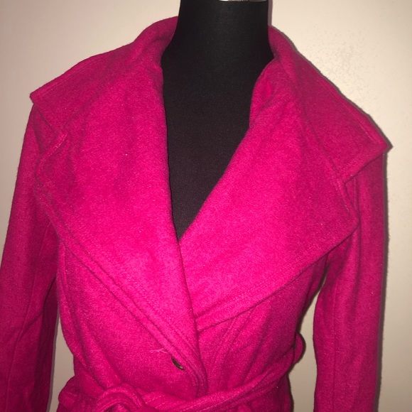 Winter Pink Peacoat Jacket Coat M - Picture 5 of 7